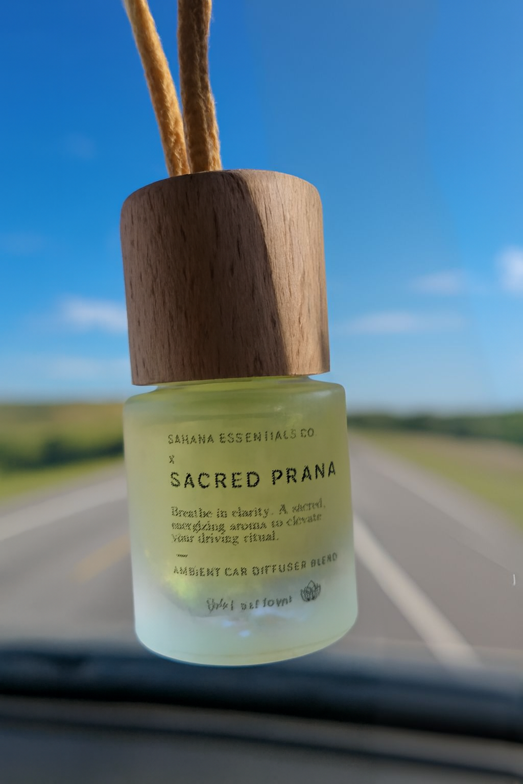 Sacred Prāna | Crystal-Infused Car Diffuser